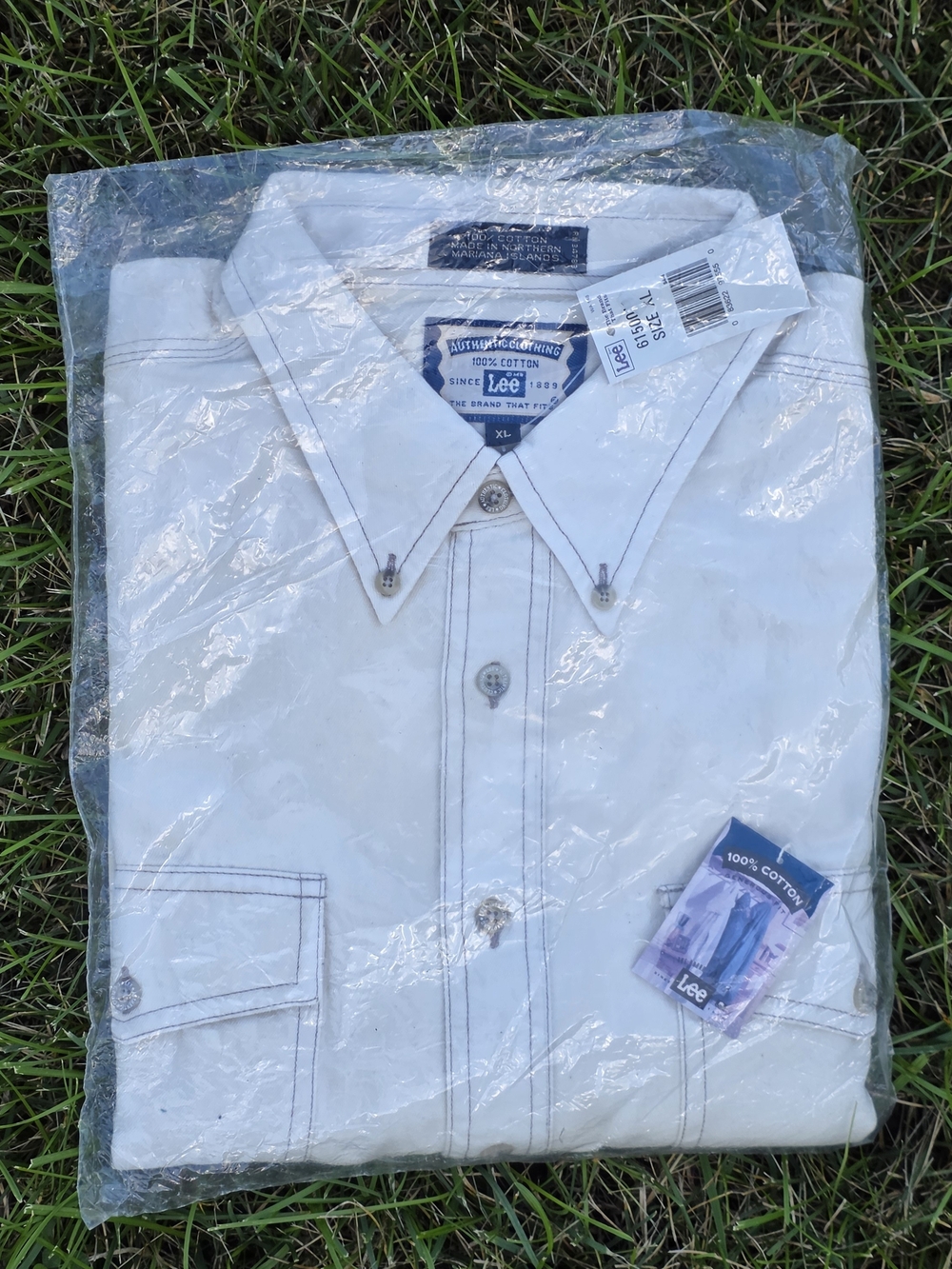 90s Lee Authentic Clothing XL NWT Cotton Workwear Shirt